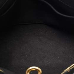 Pre Owned Louis Vuitton Black Monogram Canvas and Leather On My Side PM Bag