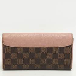 Louis Vuitton Damier Ebene Canvas and Leather Normandy Continental Wallet