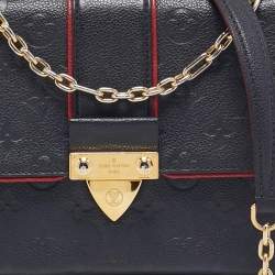 Pre Owned Louis Vuitton Marine Rouge Monogram Empreinte Leather Saint Sulpice PM Bag