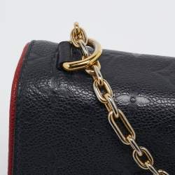 Pre Owned Louis Vuitton Marine Rouge Monogram Empreinte Leather Saint Sulpice PM Bag