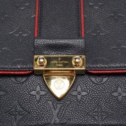 Pre Owned Louis Vuitton Marine Rouge Monogram Empreinte Leather Saint Sulpice PM Bag