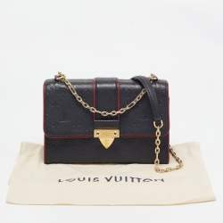 Pre Owned Louis Vuitton Marine Rouge Monogram Empreinte Leather Saint Sulpice PM Bag