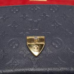 Pre Owned Louis Vuitton Marine Rouge Monogram Empreinte Leather Saint Sulpice PM Bag