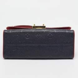 Pre Owned Louis Vuitton Marine Rouge Monogram Empreinte Leather Saint Sulpice PM Bag