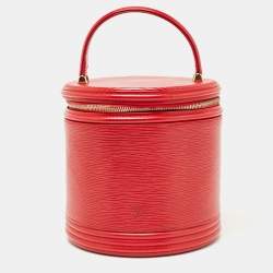 Louis Vuitton Red Epi Leather Cannes Vanity Case Bag
