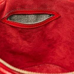 Louis Vuitton Red Epi Leather Cannes Vanity Case Bag