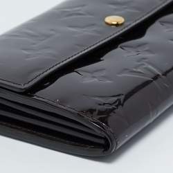 Louis Vuitton Amarante Monogram Vernis Sarah Wallet