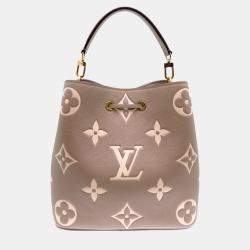 Louis Vuitton Bicolor Monogram Empreinte Tourterelle Creme Neonoe Tote Bag