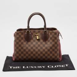 Louis Vuitton Bordeaux Damier Ebene Canvas and Leather Normandy Bag