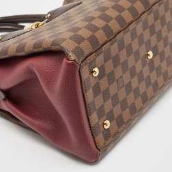 Louis Vuitton Bordeaux Damier Ebene Canvas and Leather Normandy Bag