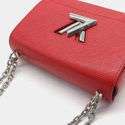 Pre Owned Louis Vuitton Red Leather Epi Twist MM Bag