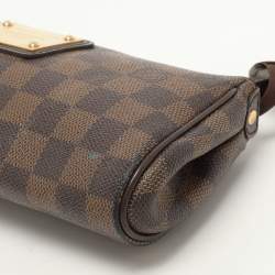 Pre Owned Louis Vuitton Damier Ebene Canvas Eva Pochette