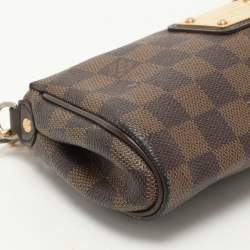 Pre Owned Louis Vuitton Damier Ebene Canvas Eva Pochette