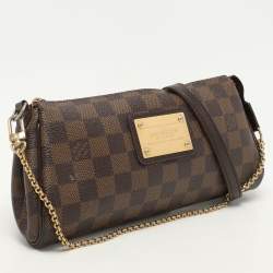 Pre Owned Louis Vuitton Damier Ebene Canvas Eva Pochette