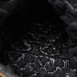 Louis Vuitton Black Monogram Satin Yayoi Kusama Dots Infinity Lockit Vertical MM Bag