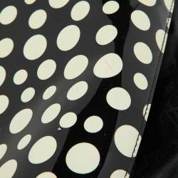 Louis Vuitton Black Monogram Satin Yayoi Kusama Dots Infinity Lockit Vertical MM Bag