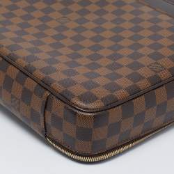Pre Owned Louis Vuitton Damier Ebene Canvas and Leather Sabana Laptop Bag