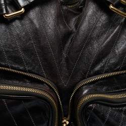 Louis Vuitton Dark Brown Leather Soana Sacoche MM Bag