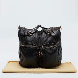 Louis Vuitton Dark Brown Leather Soana Sacoche MM Bag