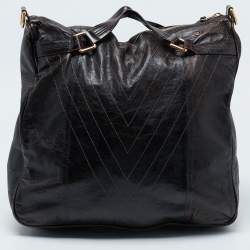 Louis Vuitton Dark Brown Leather Soana Sacoche MM Bag