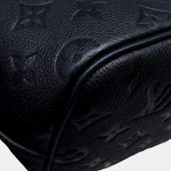 Louis Vuitton Noir Monogram Empreinte Leather Tote Bag Size Mm