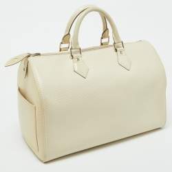 Pre Owned Louis Vuitton Ivorie Epi Leather Speedy 30 Bag