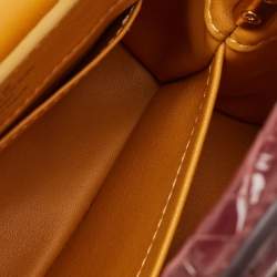 Pre Owned Louis Vuitton Tricolor Crocodile Capucines Mini Bag