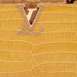 Pre Owned Louis Vuitton Tricolor Crocodile Capucines Mini Bag