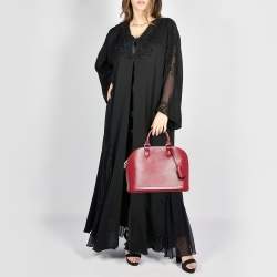 Pre Owned Louis Vuitton Fuchsia Epi Leather Alma PM Bag