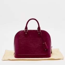 Pre Owned Louis Vuitton Fuchsia Epi Leather Alma PM Bag