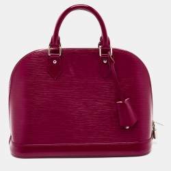 Pre Owned Louis Vuitton Fuchsia Epi Leather Alma PM Bag