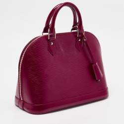 Pre Owned Louis Vuitton Fuchsia Epi Leather Alma PM Bag