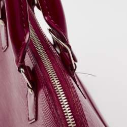 Pre Owned Louis Vuitton Fuchsia Epi Leather Alma PM Bag