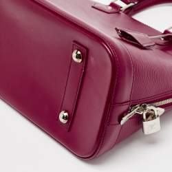 Pre Owned Louis Vuitton Fuchsia Epi Leather Alma PM Bag