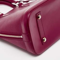 Pre Owned Louis Vuitton Fuchsia Epi Leather Alma PM Bag