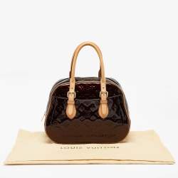 Pre Owned Louis Vuitton Amarante Monogram Vernis Summit Drive Bag
