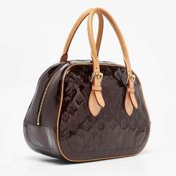 Pre Owned Louis Vuitton Amarante Monogram Vernis Summit Drive Bag