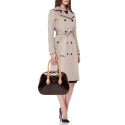 Pre Owned Louis Vuitton Amarante Monogram Vernis Summit Drive Bag