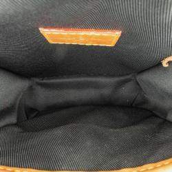 Pre Owned Louis Vuitton Brown Coated Canvas Nigo Giant Damier Ebene Monogram Nano Amazone Crossbody