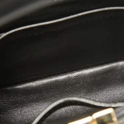 Pre Owned Louis Vuitton Black/Gold Beaded Embroidered Cruella Satin Capucines Mini Bag
