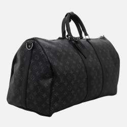 Louis Vuitton Monogram Eclipse Keepall Bandouliere 55 Bag