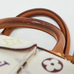 Pre Owned Louis Vuitton White Monogram Multicolore Canvas Speedy 30 Bag