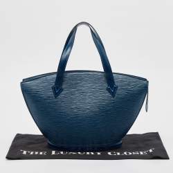 Pre Owned حقيبة لوى فيتون سان جاكس جلد أيبى زرقاء توليدو PM