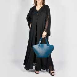 Pre Owned حقيبة لوى فيتون سان جاكس جلد أيبى زرقاء توليدو PM