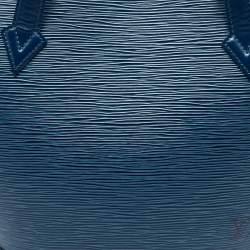 Pre Owned حقيبة لوى فيتون سان جاكس جلد أيبى زرقاء توليدو PM