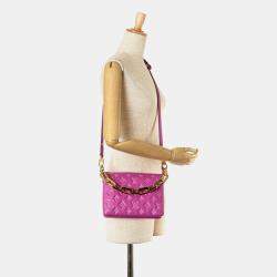 Louis Vuitton Orchidee Pink Lambskin Monogram Coussin Bb Shoulder Bag