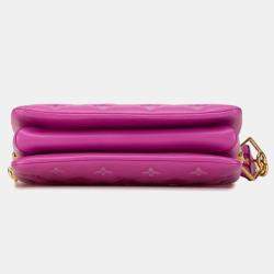 Louis Vuitton Orchidee Pink Lambskin Monogram Coussin Bb Shoulder Bag