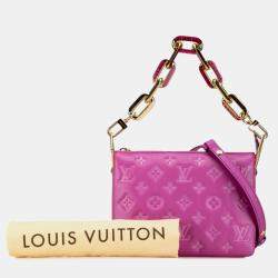Louis Vuitton Orchidee Pink Lambskin Monogram Coussin Bb Shoulder Bag