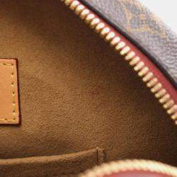 Louis Vuitton Coated Canvas Leather Brown Boite Chapeau Souple Mm Monogram Shoulder Bag