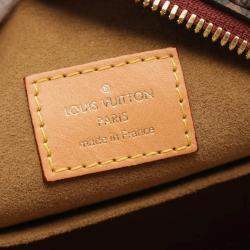 Louis Vuitton Coated Canvas Leather Brown Boite Chapeau Souple Mm Monogram Shoulder Bag